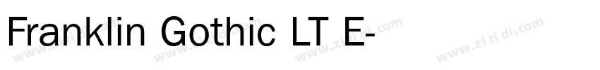 Franklin Gothic LT E字体转换